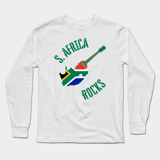 South Africa Rocks Long Sleeve T-Shirt by MessageOnApparel